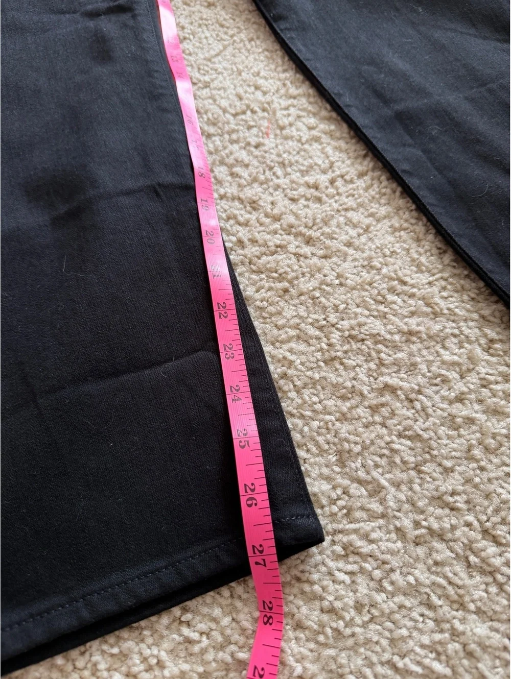 NWT J.Crew 33/27 black straight leg denim